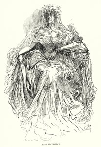 Illusztráció a nagy várakozásokhoz, Charles Dickens (litho) alkotó: Harry Furniss