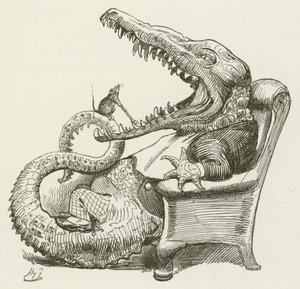 Illusztráció Sylvie és Bruno számára, Lewis Carroll alkotó: Harry Furniss