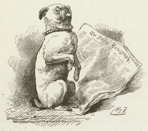 Illusztráció Sylvie és Bruno számára, Lewis Carroll alkotó: Harry Furniss