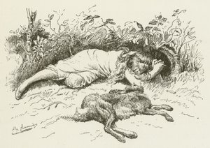 Illusztráció Sylvie és Bruno számára, Lewis Carroll alkotó: Harry Furniss