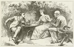 Illusztráció Sylvie és Bruno számára, Lewis Carroll alkotó: Harry Furniss