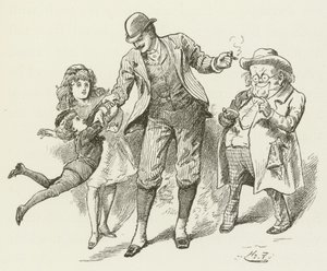 Illusztráció Sylvie és Bruno számára, Lewis Carroll alkotó: Harry Furniss