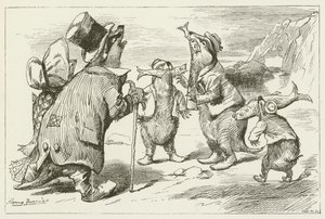 Illusztráció Sylvie és Bruno számára, Lewis Carroll alkotó: Harry Furniss