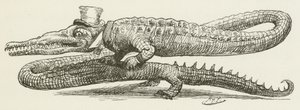 Illusztráció Sylvie és Bruno számára, Lewis Carroll alkotó: Harry Furniss