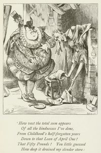 Illusztráció Sylvie és Bruno számára, Lewis Carroll alkotó: Harry Furniss