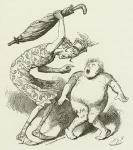 Illusztráció Sylvie és Bruno számára, Lewis Carroll alkotó: Harry Furniss