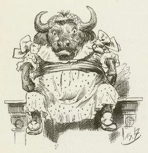 Illusztráció Sylvie és Bruno számára, Lewis Carroll alkotó: Harry Furniss