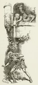 Illusztráció Sylvie és Bruno számára, Lewis Carroll alkotó: Harry Furniss
