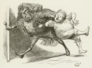 Illusztráció Sylvie és Bruno számára, Lewis Carroll alkotó: Harry Furniss