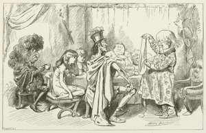 Illusztráció Sylvie és Bruno számára, Lewis Carroll alkotó: Harry Furniss