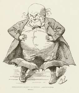 Illusztráció Sylvie és Bruno számára, Lewis Carroll alkotó: Harry Furniss