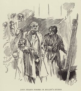 John Staats Forbes a Millets Stúdióban alkotó: Harry Furniss