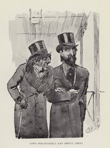 Lord Beaconsfield és Monty Corry alkotó: Harry Furniss
