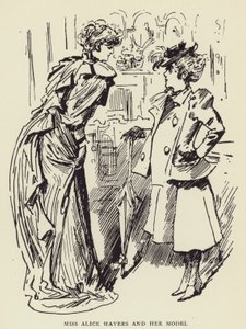 Alice Havers kisasszony és modellje alkotó: Harry Furniss