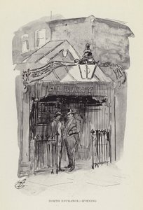 Északi bejárat, este alkotó: Harry Furniss