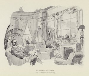 Sir George Hastings, egy lakás Albanyban alkotó: Harry Furniss