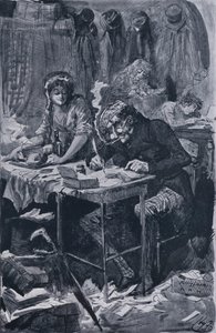 A kolduló levélíró (litho) alkotó: Harry Furniss