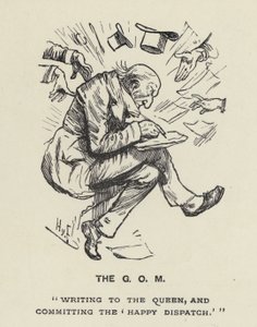 The Grand Old Man – GOM – W E Gladstone (litho) alkotó: Harry Furniss
