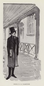 Fiatal W E Gladstone alkotó: Harry Furniss