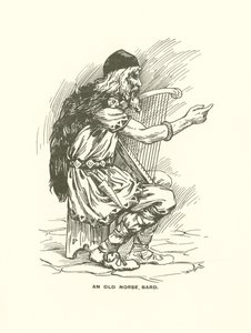 Egy régi északi bárd (metszet) alkotó: Harry George Theaker