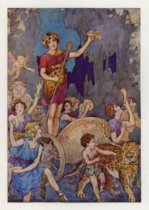 Bacchus (színes litográfia) alkotó: Harry George Theaker