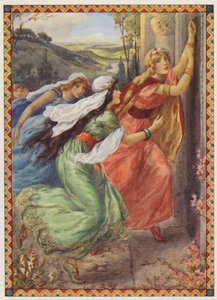 "Emer ért elsőként az ajtóhoz", A bajnok adagja (színes litográfia) alkotó: Harry George Theaker