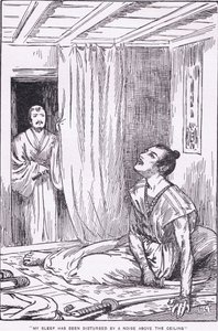 Alvását megzavarta egy zaj a mennyezet felett (a További történetek Raikótól) (litho) alkotó: Harry George Theaker