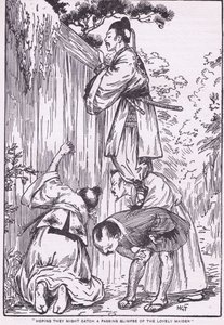 Remélve, hogy megpillantják a bájos leányt (a Hold leányából) (lithó) alkotó: Harry George Theaker