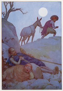 Illusztráció a Don Quijote-hoz (színes litográfia) alkotó: Harry George Theaker
