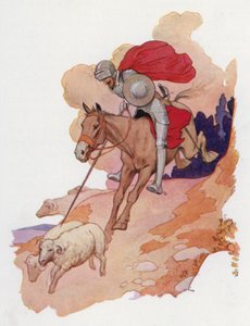 Illusztráció a Don Quijote-hoz (színes litográfia) alkotó: Harry George Theaker