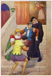 Illusztráció a Don Quijote-hoz (színes litográfia) alkotó: Harry George Theaker