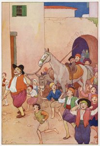 Illusztráció a Don Quijote-hoz (színes litográfia) alkotó: Harry George Theaker