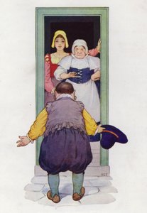 Illusztráció a Don Quijote-hoz (színes litográfia) alkotó: Harry George Theaker