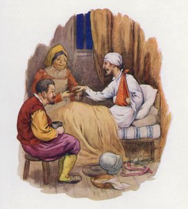 Illusztráció a Don Quijote-hoz (színes litográfia) alkotó: Harry George Theaker