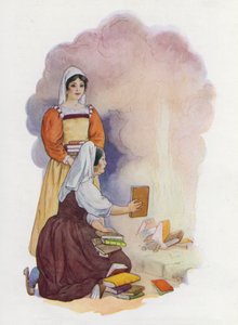 Illusztráció a Don Quijote-hoz (színes litográfia) alkotó: Harry George Theaker