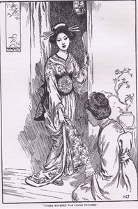 Belépett az ifjú hercegnő (a Tálas hercegnőből) (litográfia) alkotó: Harry George Theaker
