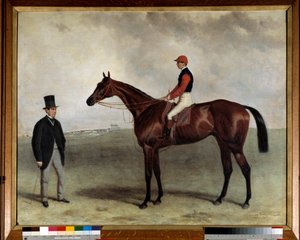 A gladiátor versenyló 1865-ben Harry Hall (kb. 1813-1882) festménye. 1865. Párizsi Társadalom ösztönzése