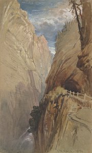 Via Mala, Svájc, 1854, (wc és testszín szürke papíron)