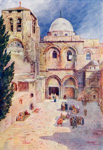 A Szent Sír-templom, Jeruzsálem, Palesztina, 1910 körül, Richard Penlake A Book of Modern Palestine című könyvéből. 1910 körül. alkotó: Harry Morley