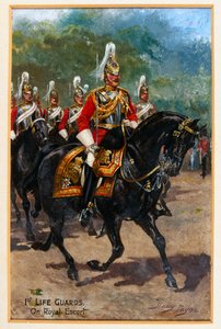 1. életőrök, királyi kísérettel