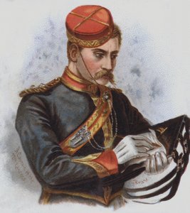 A 12. Lancers kapitánya (chromolitho)