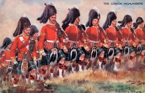 Gordon Highlanders, A felülvizsgálat után (színes litó)