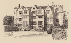 Chastleton House, Oxfordshire (színes litho) alkotó: Harry Percy Clifford