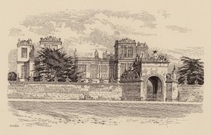 Hardwick Hall, Derbyshire (színes litho) alkotó: Harry Percy Clifford