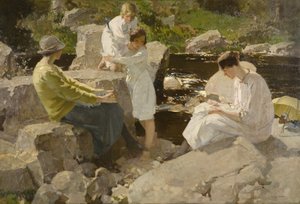 Ünnepek, 1920 körül (olaj, vászon)
