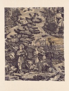 Le Solitaire au Pont du Torrent (A remete a Torrenten átívelő hídnál) (Bútorszövet) alkotó: Hartmann et Fils