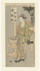 Osen a Kagiya teásbódéban alkotó: Harunobu school