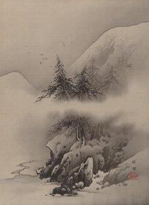 Havas táj, kb. 1885-89. alkotó: Hashimoto Gaho