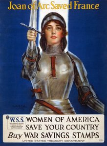 Joan of Arc megmentette Franciaországot – Amerika nők, mentsd meg országodat Plakát, 1918
