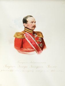 Iosif Iosifovich von Velio báró portréja 1795-1867 A császári lóőrök albumából, 1846-1849